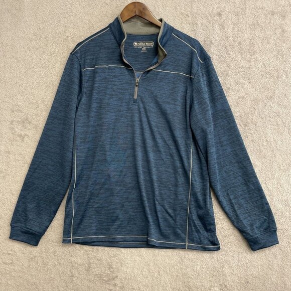NWOT Pebble Beach Men's L Dry-Luxe Performance 1/4 Zip Pullover Sweatshirt - Picture 2 of 9